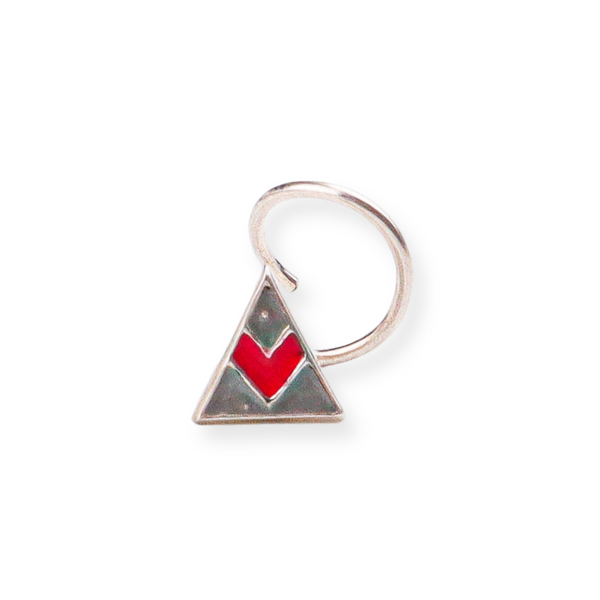 Triangle Nose pin ( Pierced )