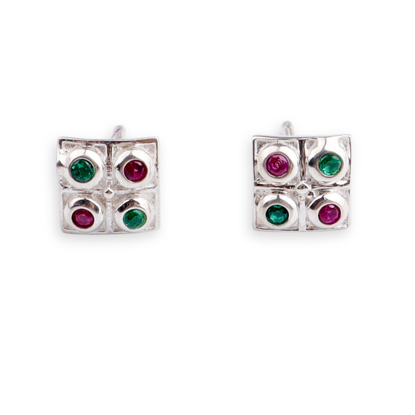 Silver Nakshatra Studs