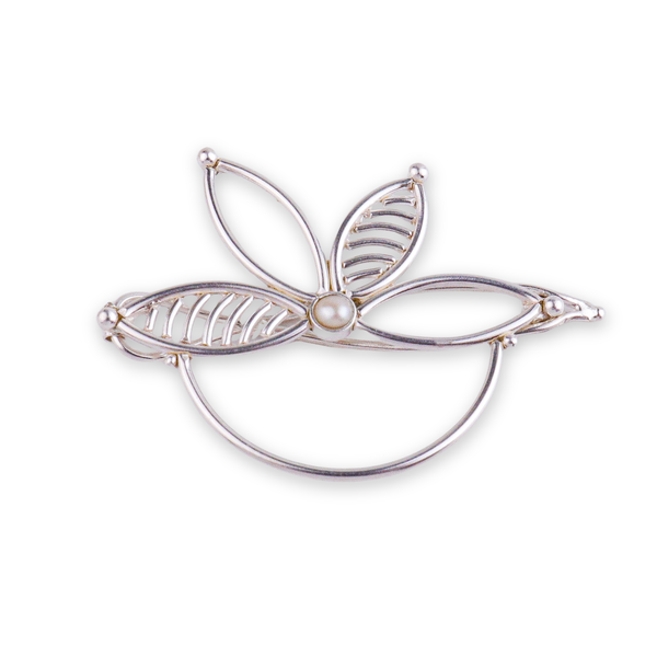 Pearl Flower Hairpin | 92.5 Sterling Silver
