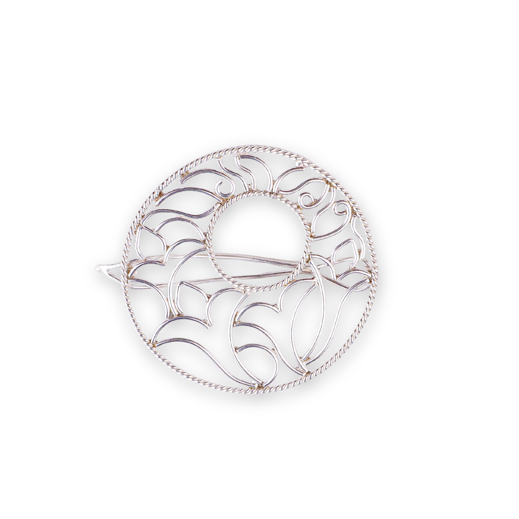 Filigree Circle Hairpin | 92.5 Sterling Silver