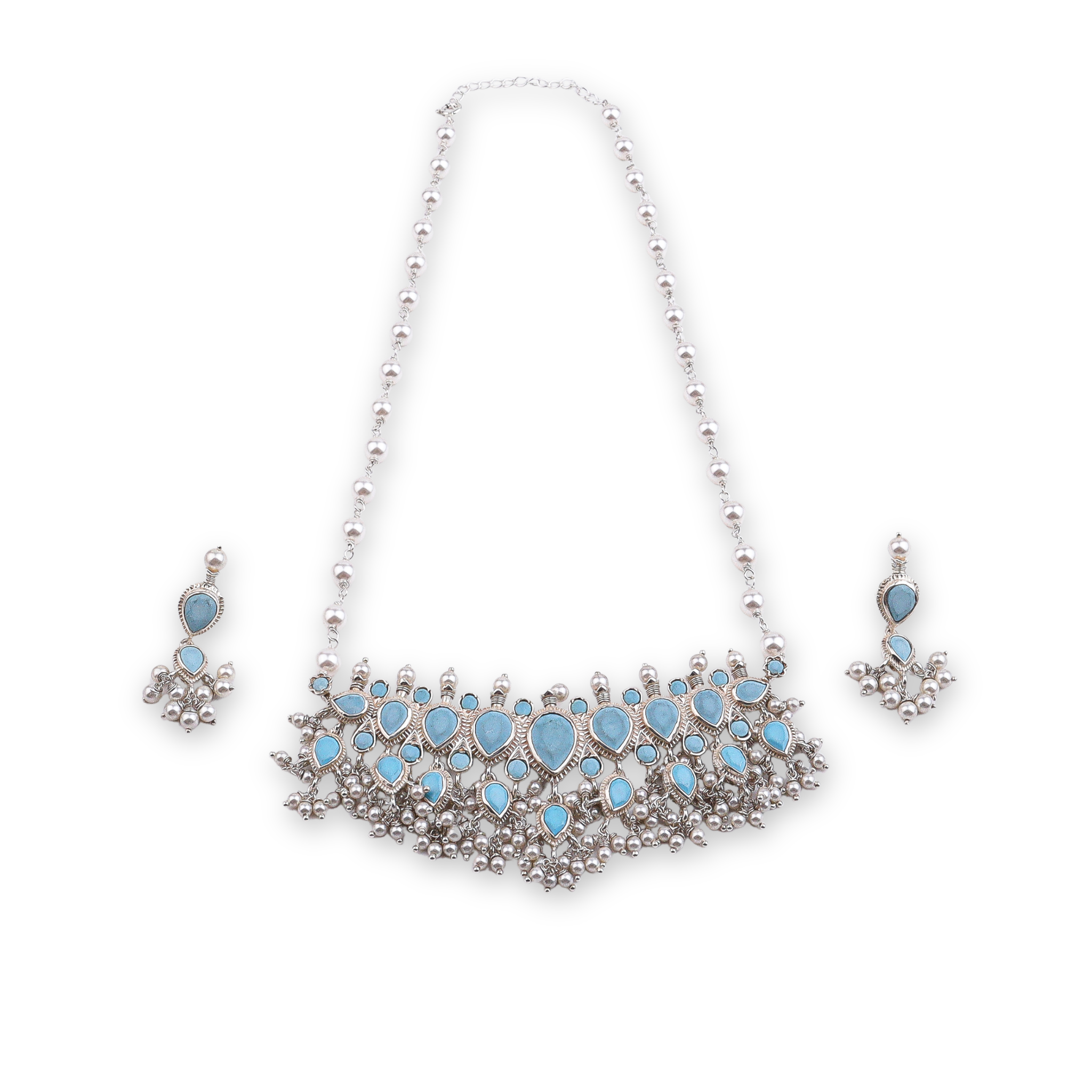 Turquoise Tanmani Set