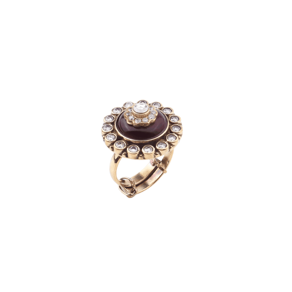 Brass Fashion Ring front view featuring a stylish design and premium brass finish