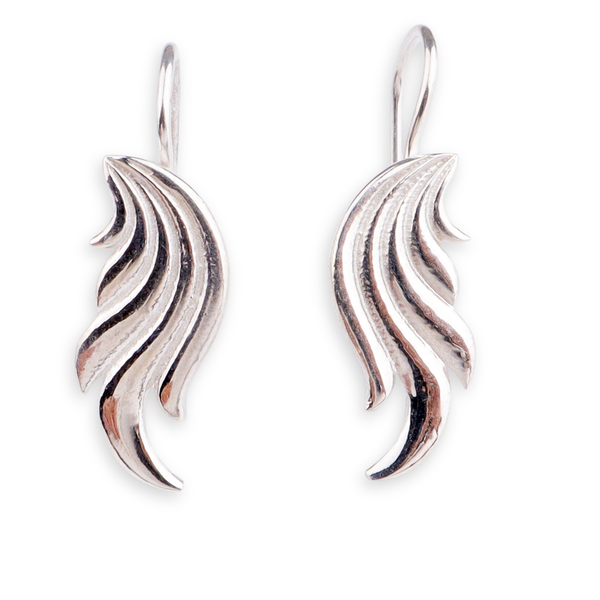 Silver Wing Earcuffs