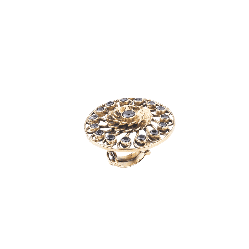 Brass Fashion Ring front view featuring a stylish design and premium brass finish