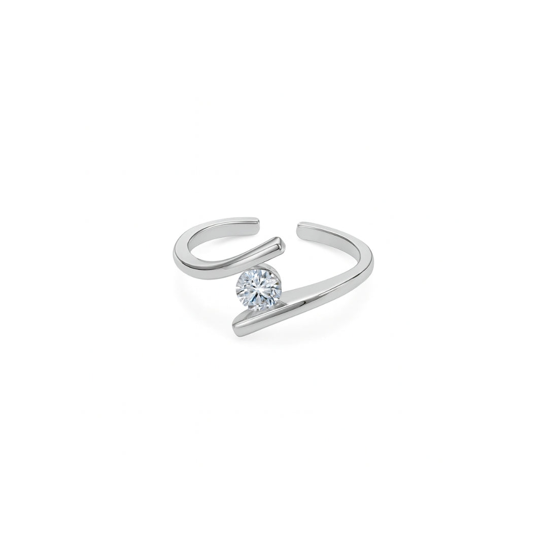 Silver CZ Classic Ring | 92.5 Silver