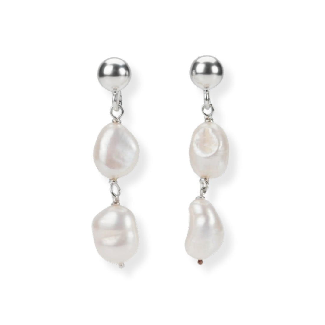 Large Pearl Drop Earrings (Project Handmade)