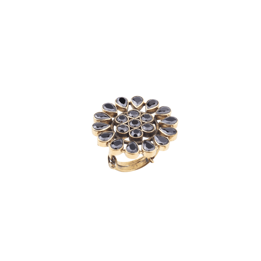Brass Fashion Ring front view featuring a stylish design and premium brass finish