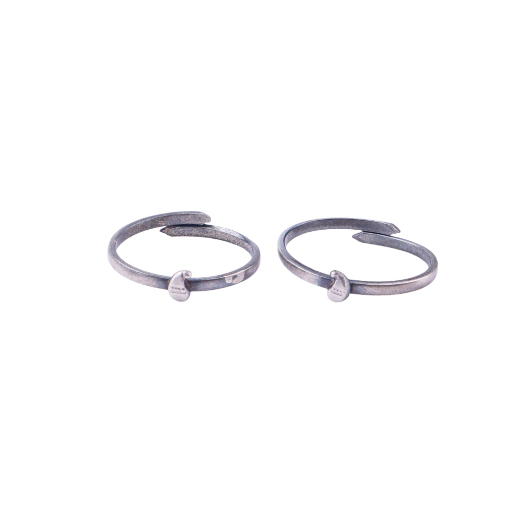 Tiny Silver Adjustable Koyari Toe Ring