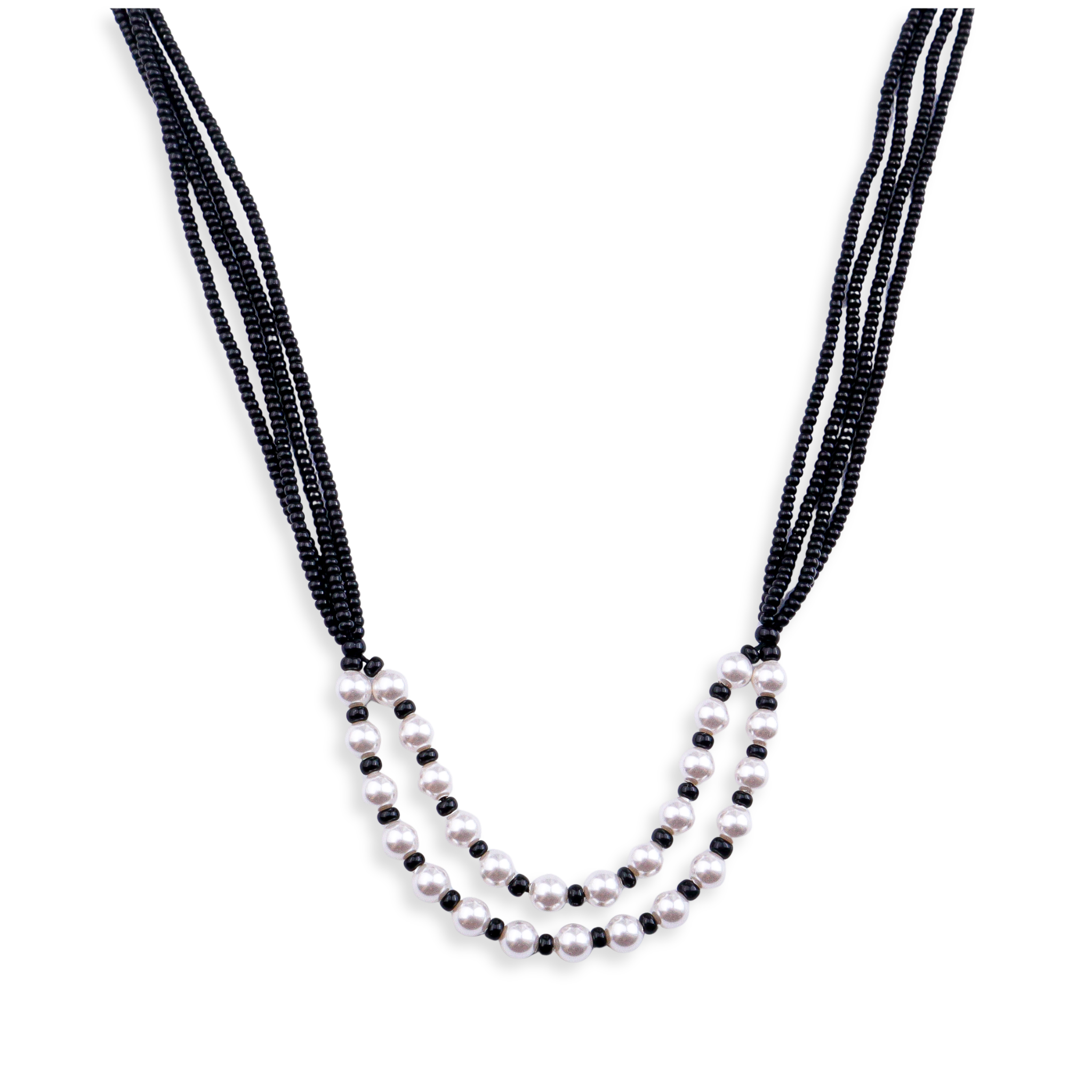 Two Layer Pearl Mangalsutra | 92.5 Sterling Silver
