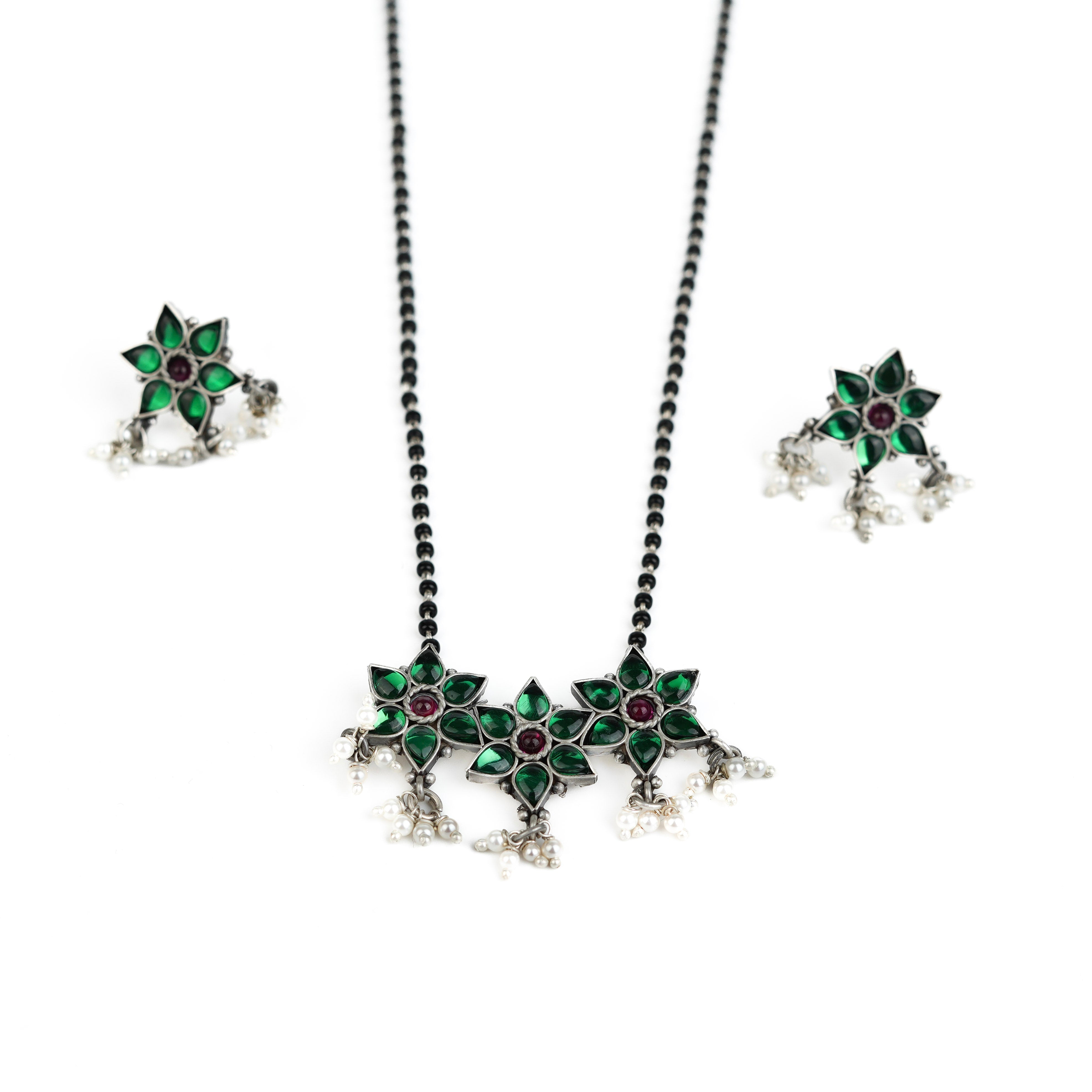 Bageecha Green Nakshatra Mangalsutra Set