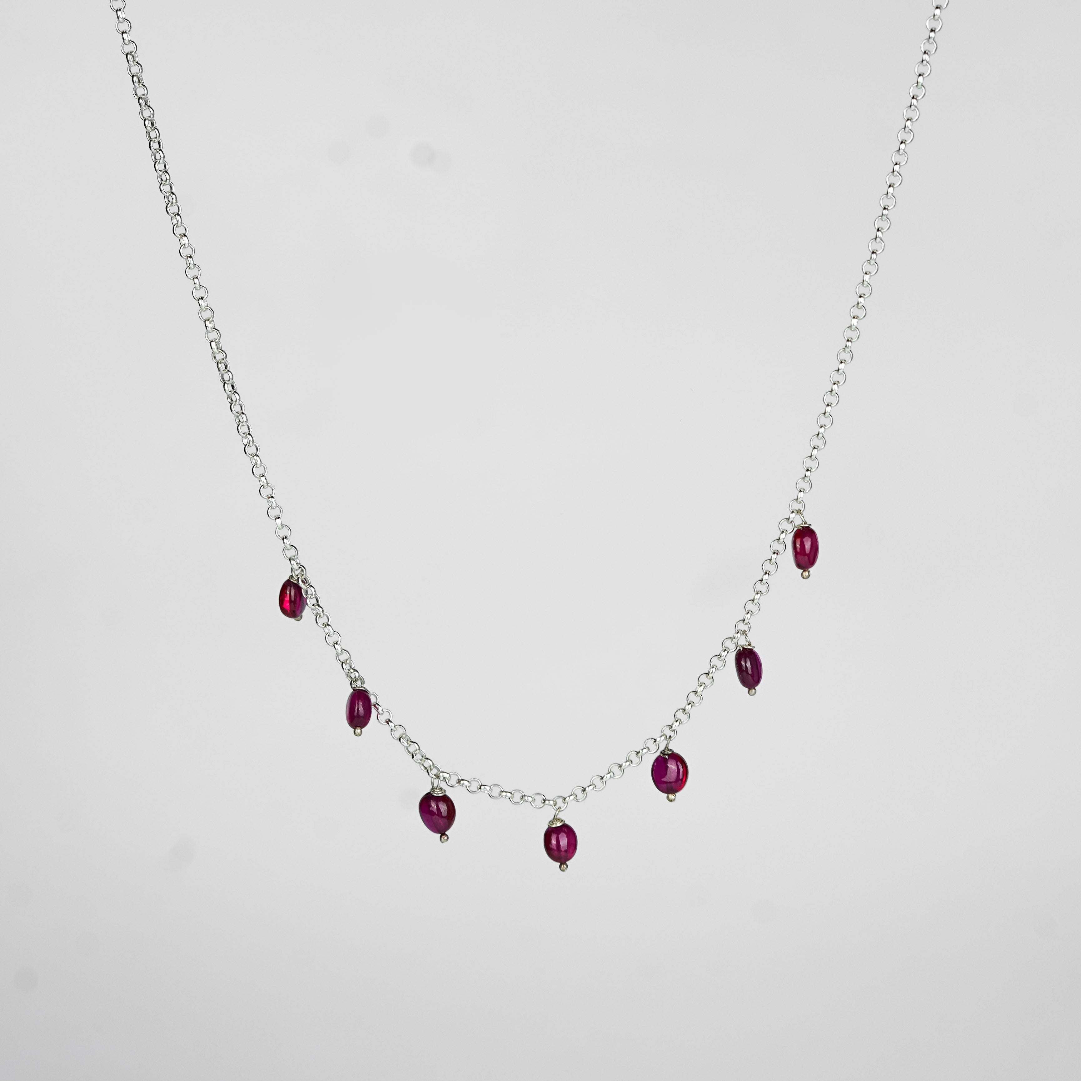 Silver Ruby Chain