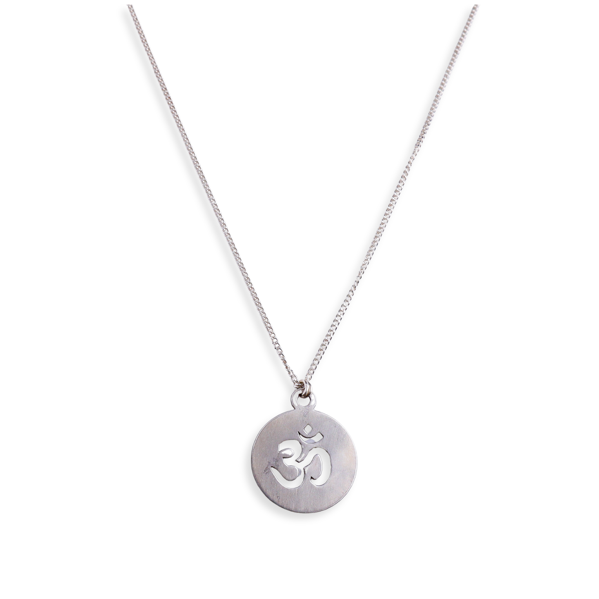 Om Pendant with Silver Chain for Men