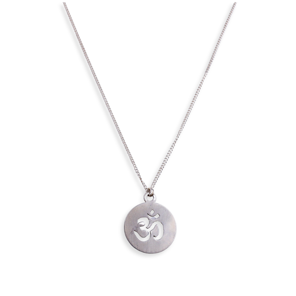 Om Pendant with Silver Chain for Men