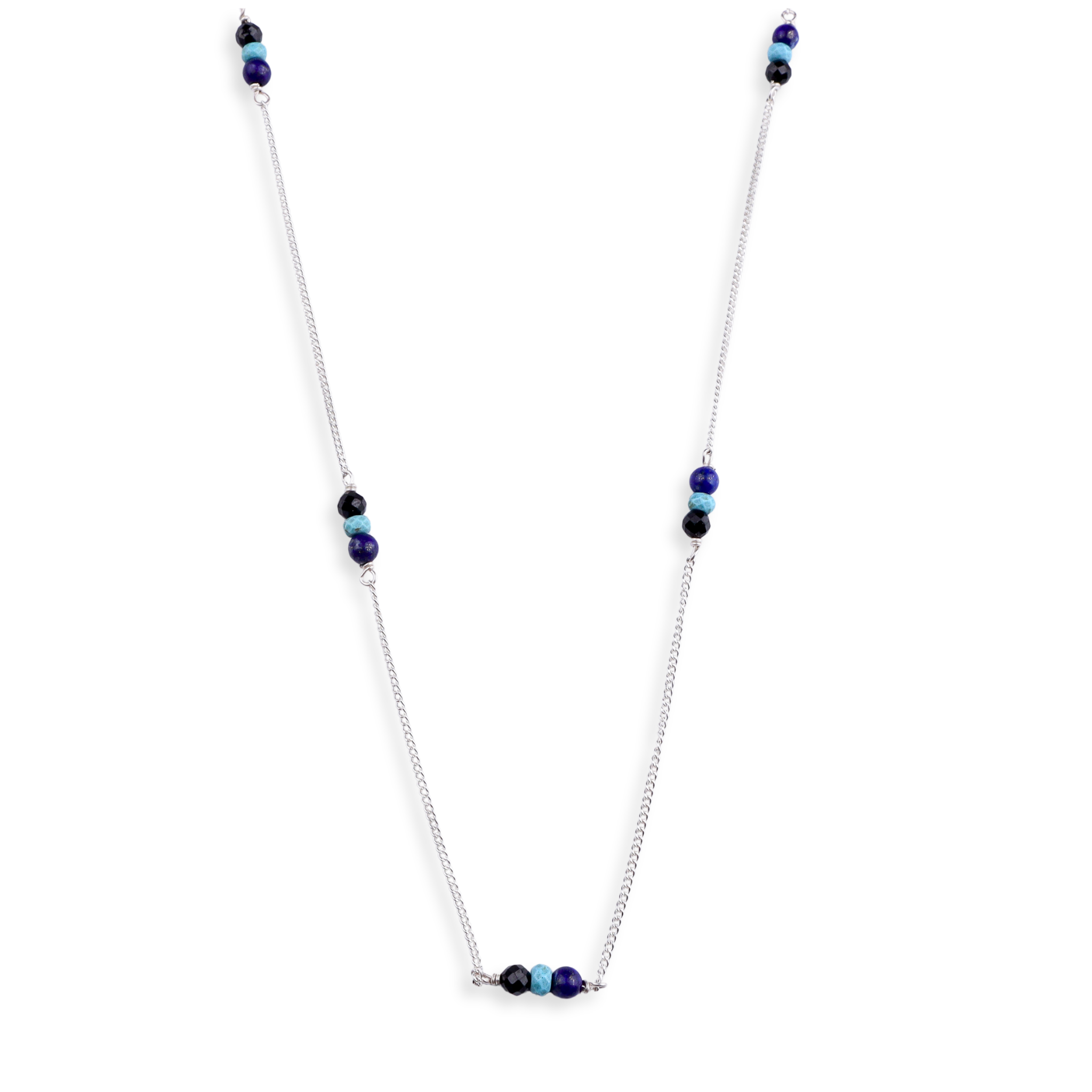 Silver Chain Necklace (Evil Eye)