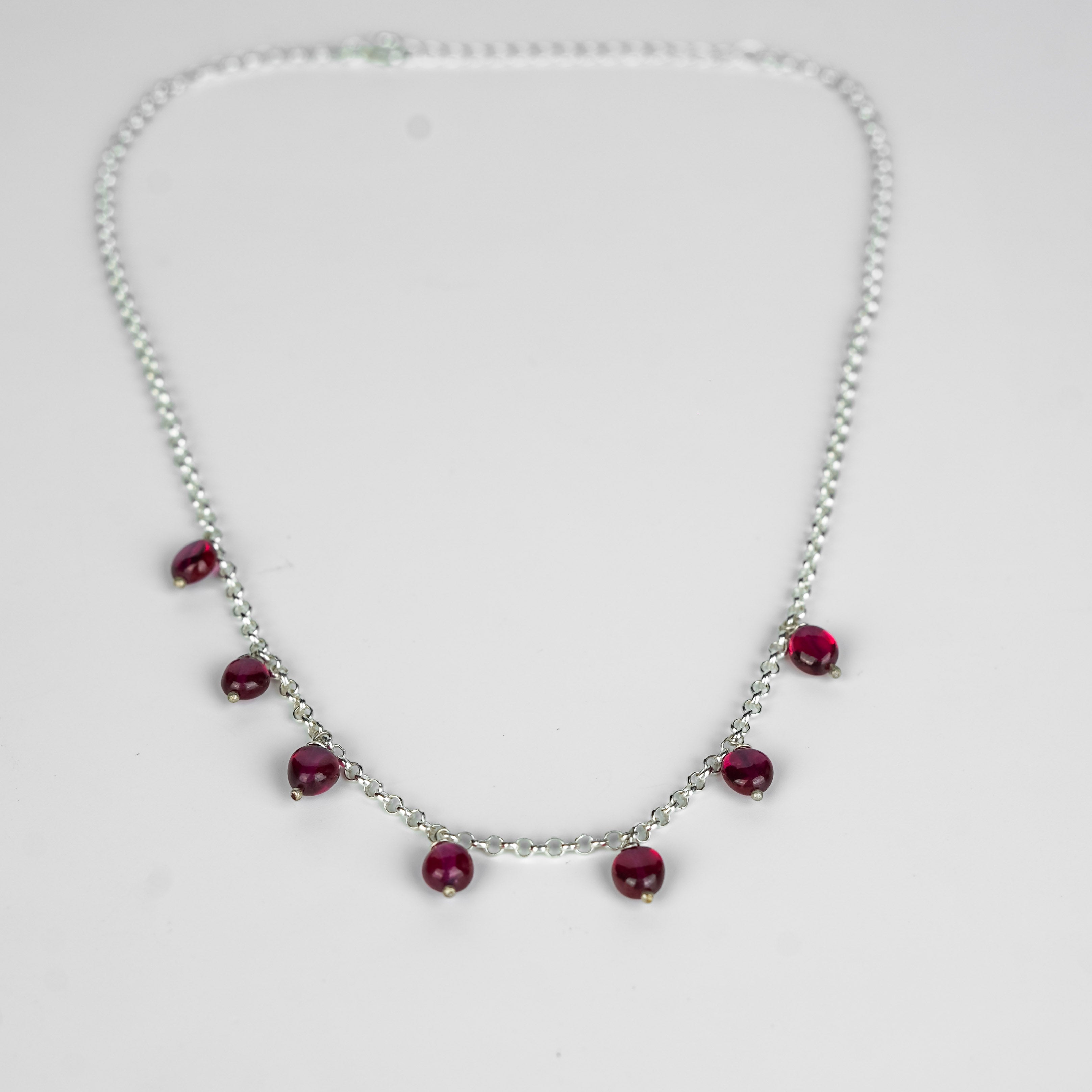 Silver Ruby Chain