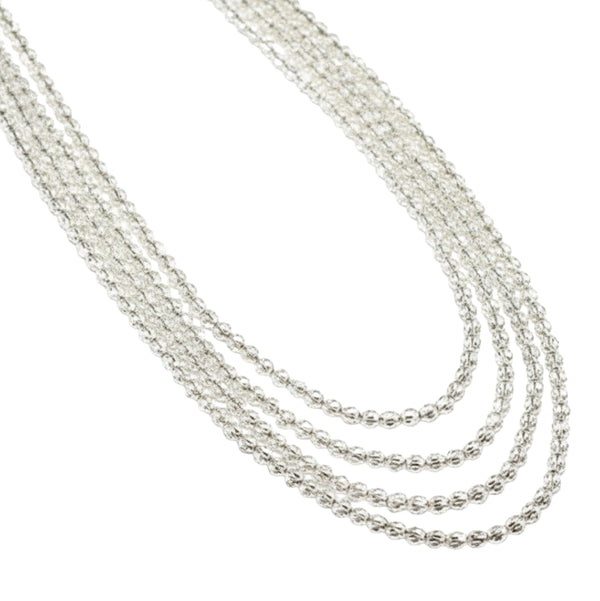 Pohe Haar - 4 Layered | Silver Finish (Made to Order)