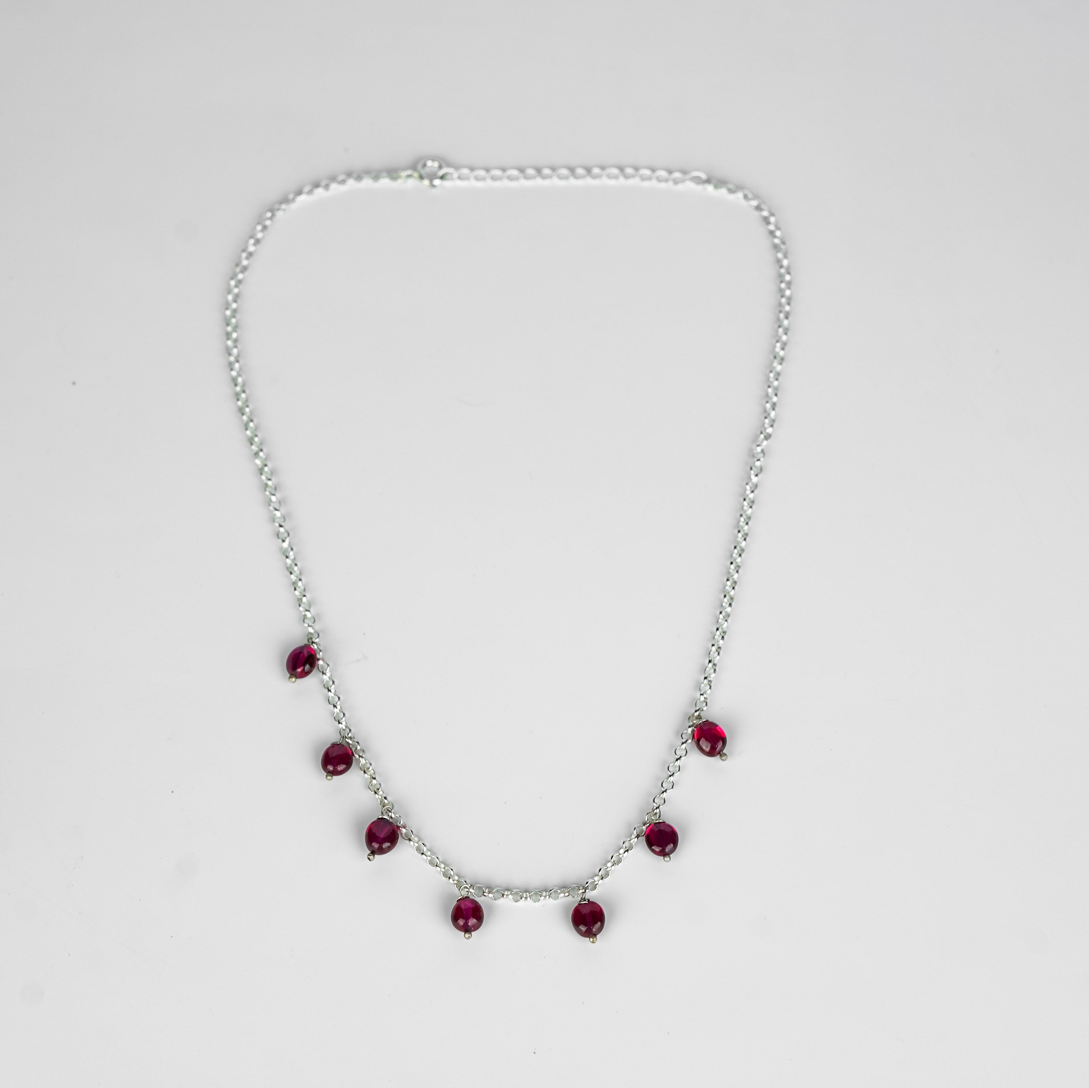 Silver Ruby Chain