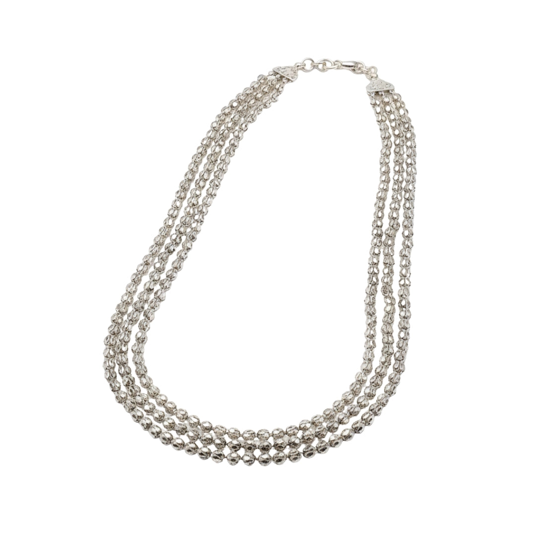 Three Layered Pohe Haar : Oxidised silver