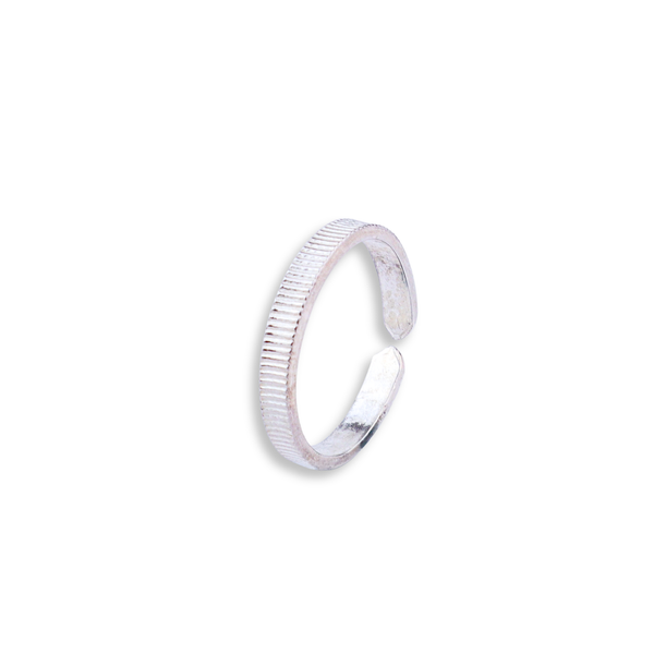 Unisex Textured Ring | 92.5 Sterling Silver