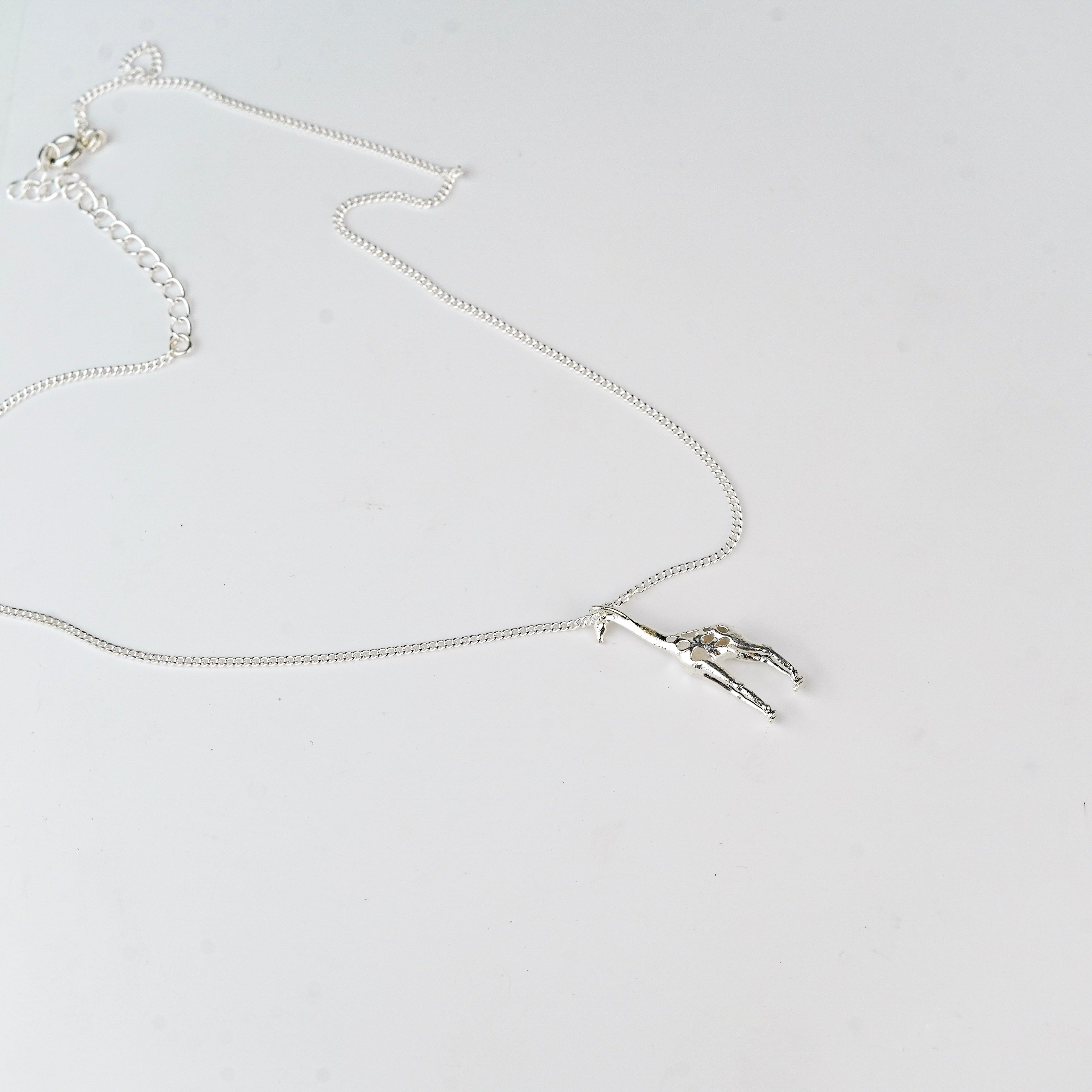Giraffe Pendant in Silver Jewellary