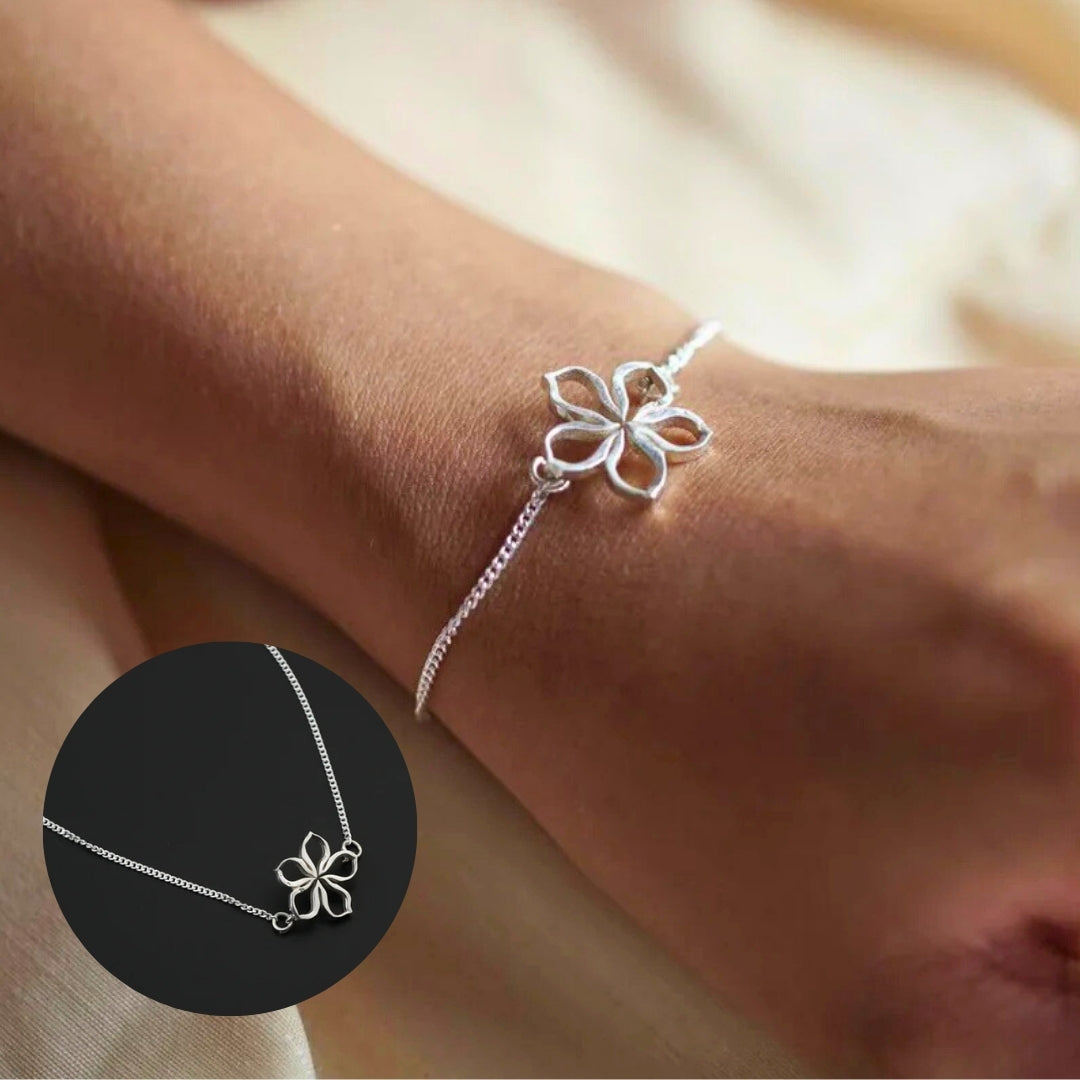 Sadafuli (Periwinkle) Silver Bracelet
