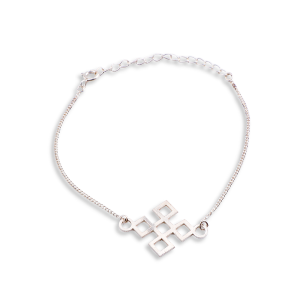 Silver Laser Cut Bracelet