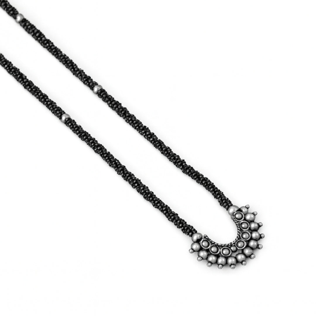 Handmade Silver Karwar nath pendant necklace