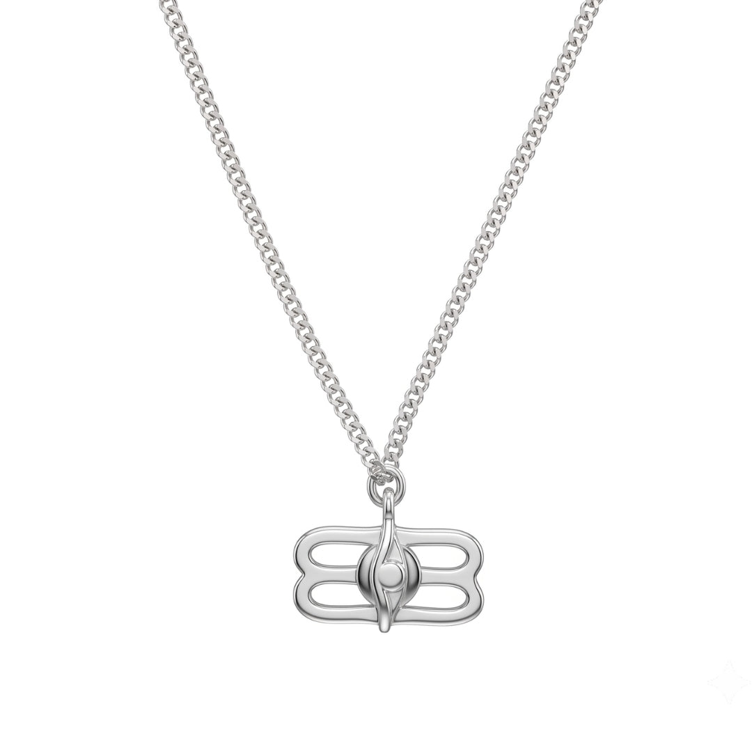 Silver Third Eye Pendant Necklace