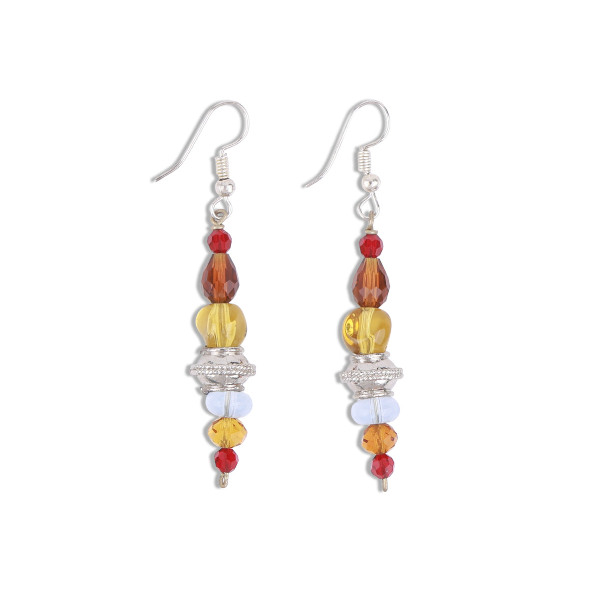 Multicolour Glass Bead Earrings