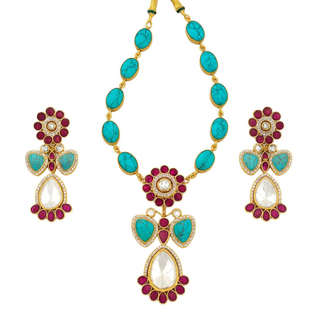 22K Gold-Plated Fashion Set front view featuring an elegant, coordinated design and premium 22K gold-plated finish