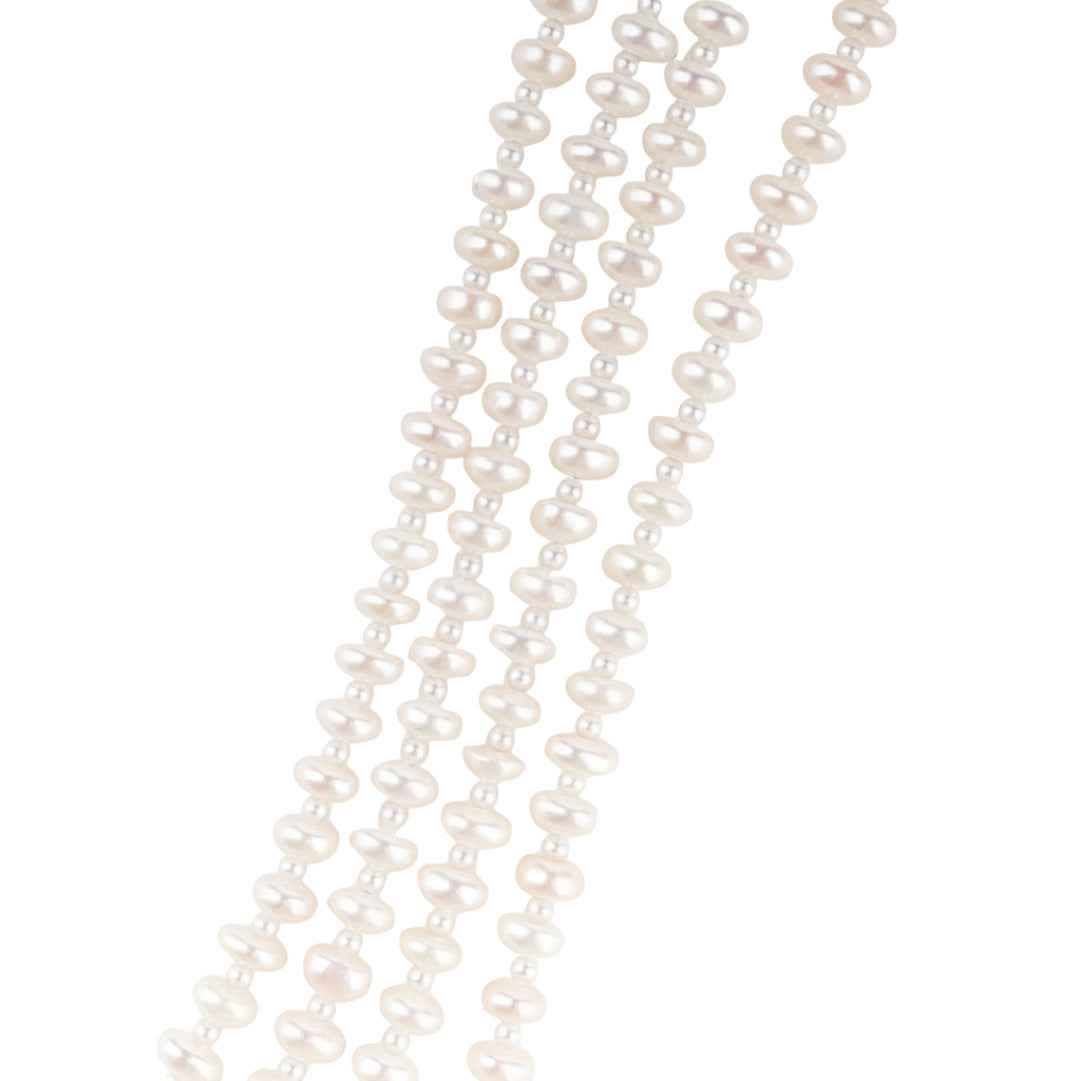 Luxe Necklace - Layered Fresh Water Pearls