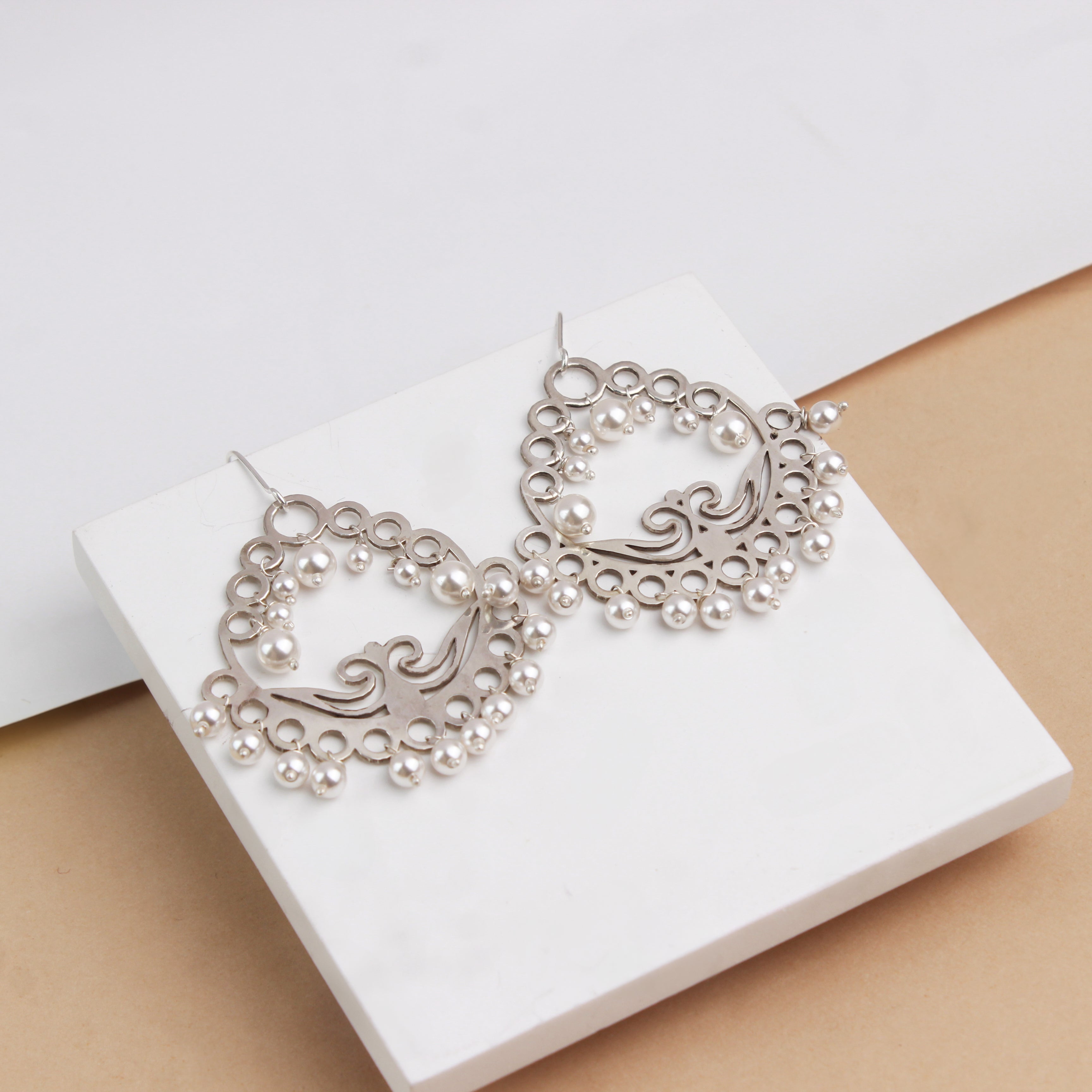 Classic Pearl Chandbali