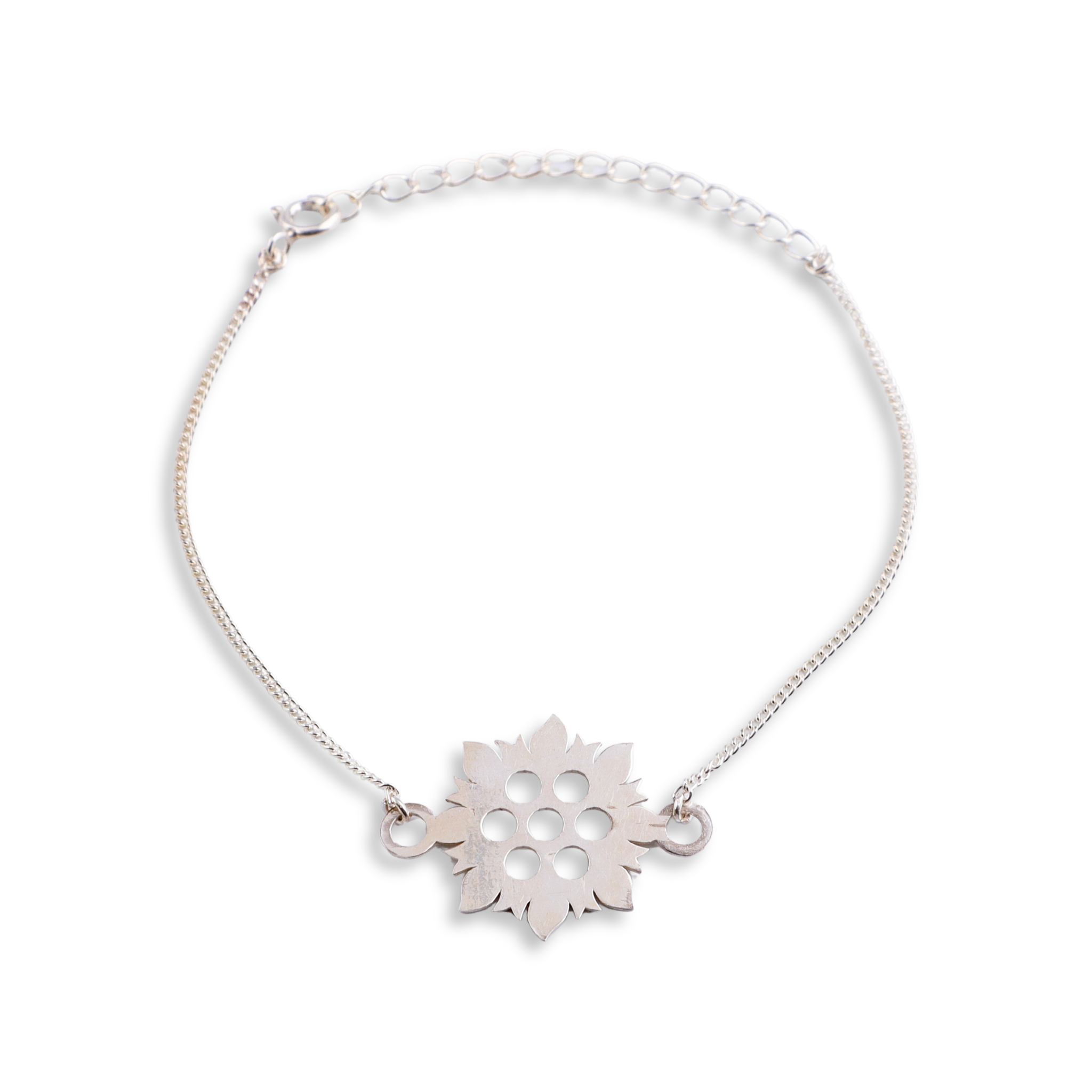 Silver Laser Cut Bracelet