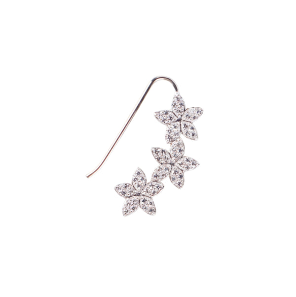 CZ flower nath pierced (Small)