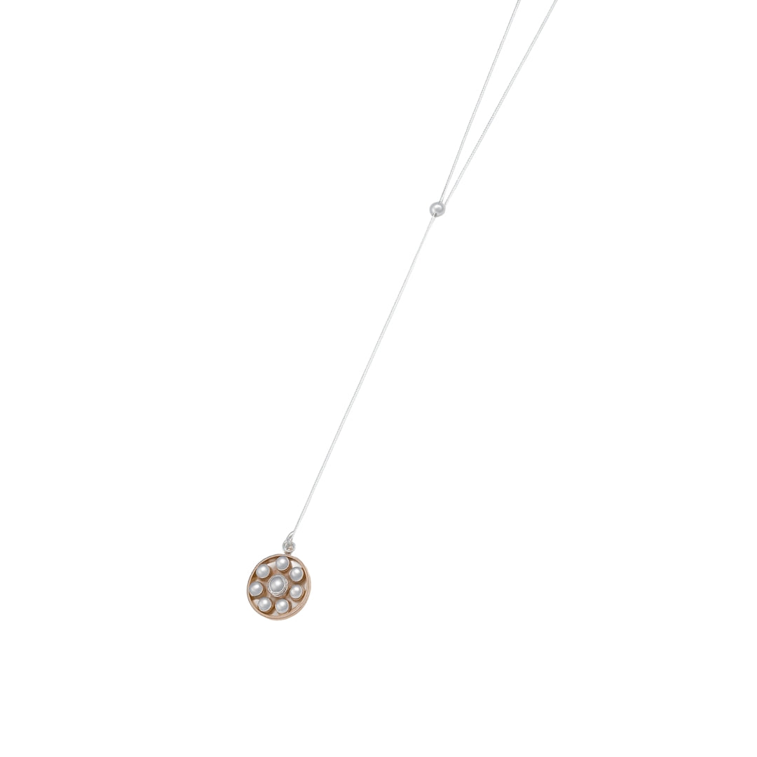 Silver Pendant Y Necklace