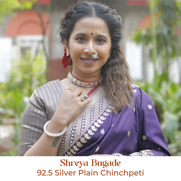 Plain Chinchapeti | 92.5 Silver | Light Oxidised Finish (Made to Order)
