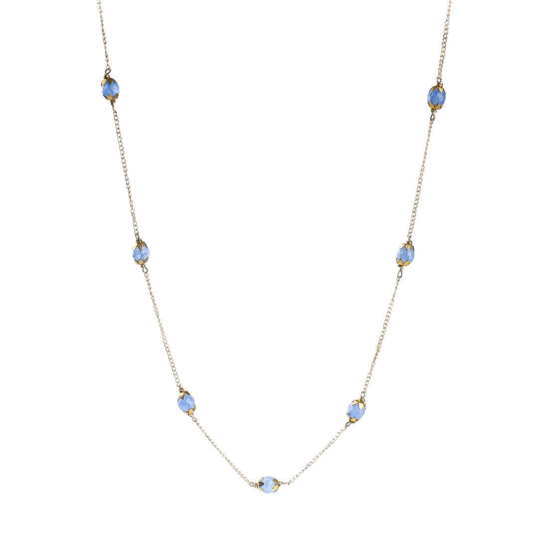 22K Gold-Plated Fashion Necklace front view featuring an elegant design and premium 22K gold-plated finish