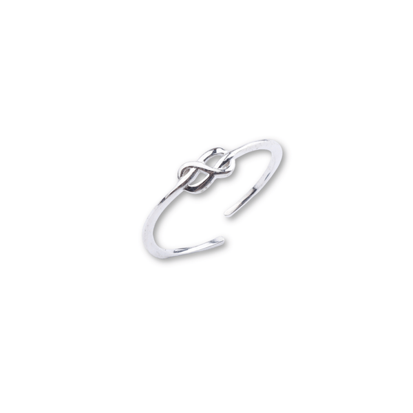 Silver infinity ring minimalist jewelry