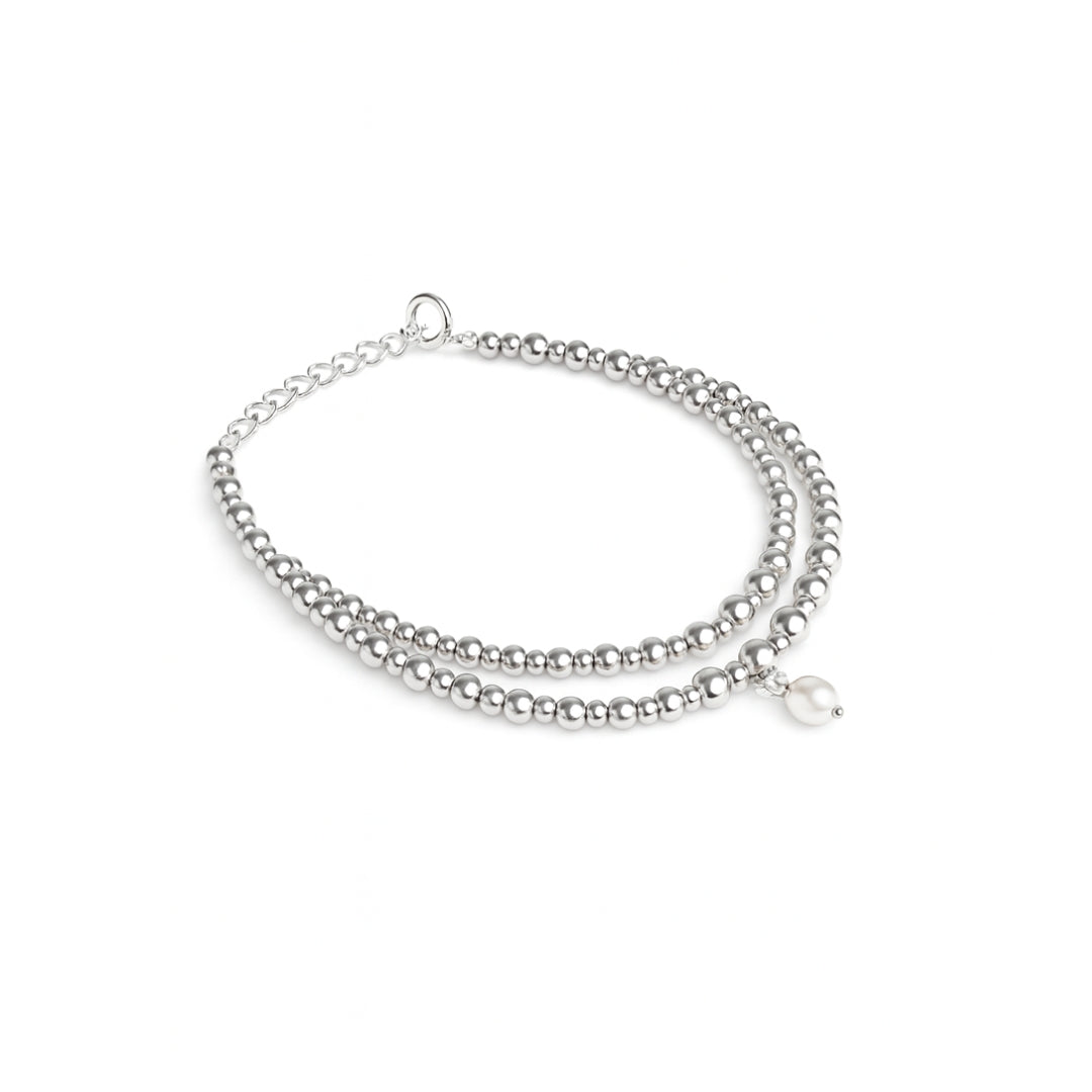 Dainty Layered Pearl Bracelet