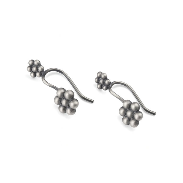 Silver Kudi Bugadi earrings - Big Small clip on