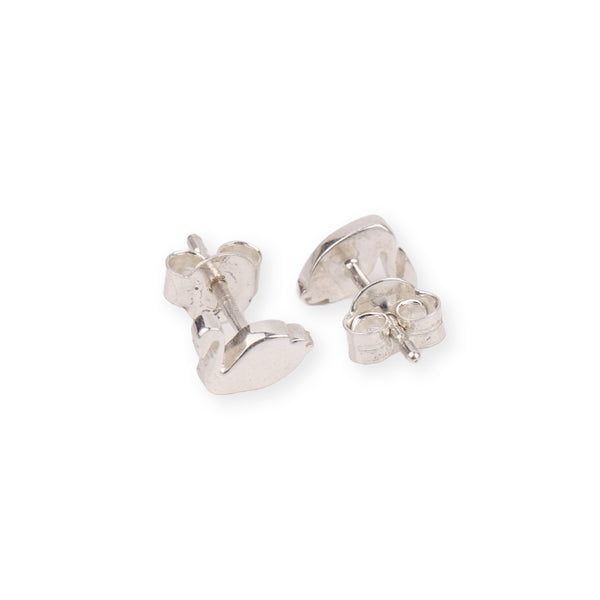 Silver Swan Studs