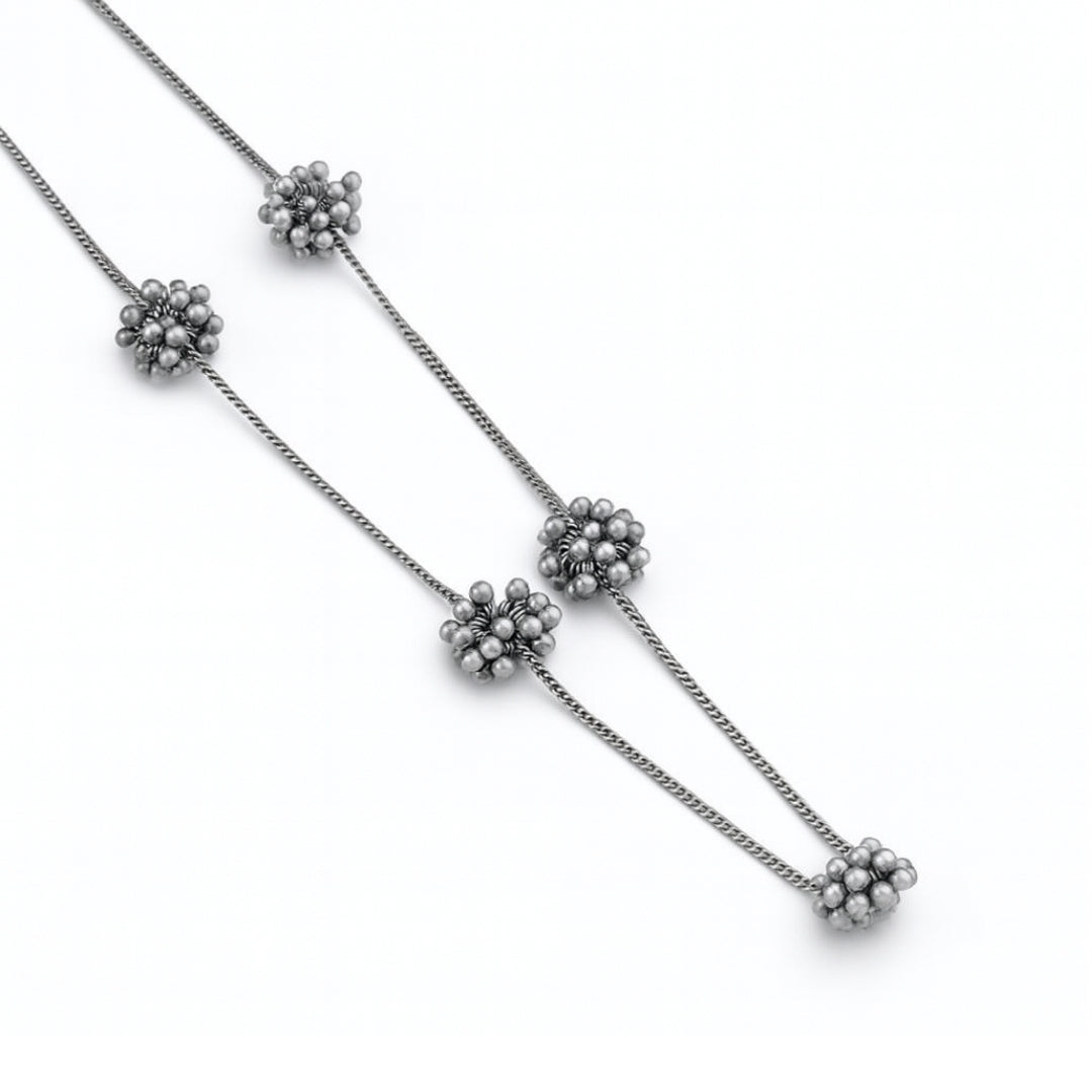 Silver Ghungroo Chain