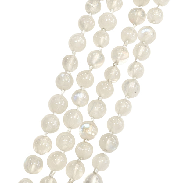 Detail shot of lapis stones and moonstone accents