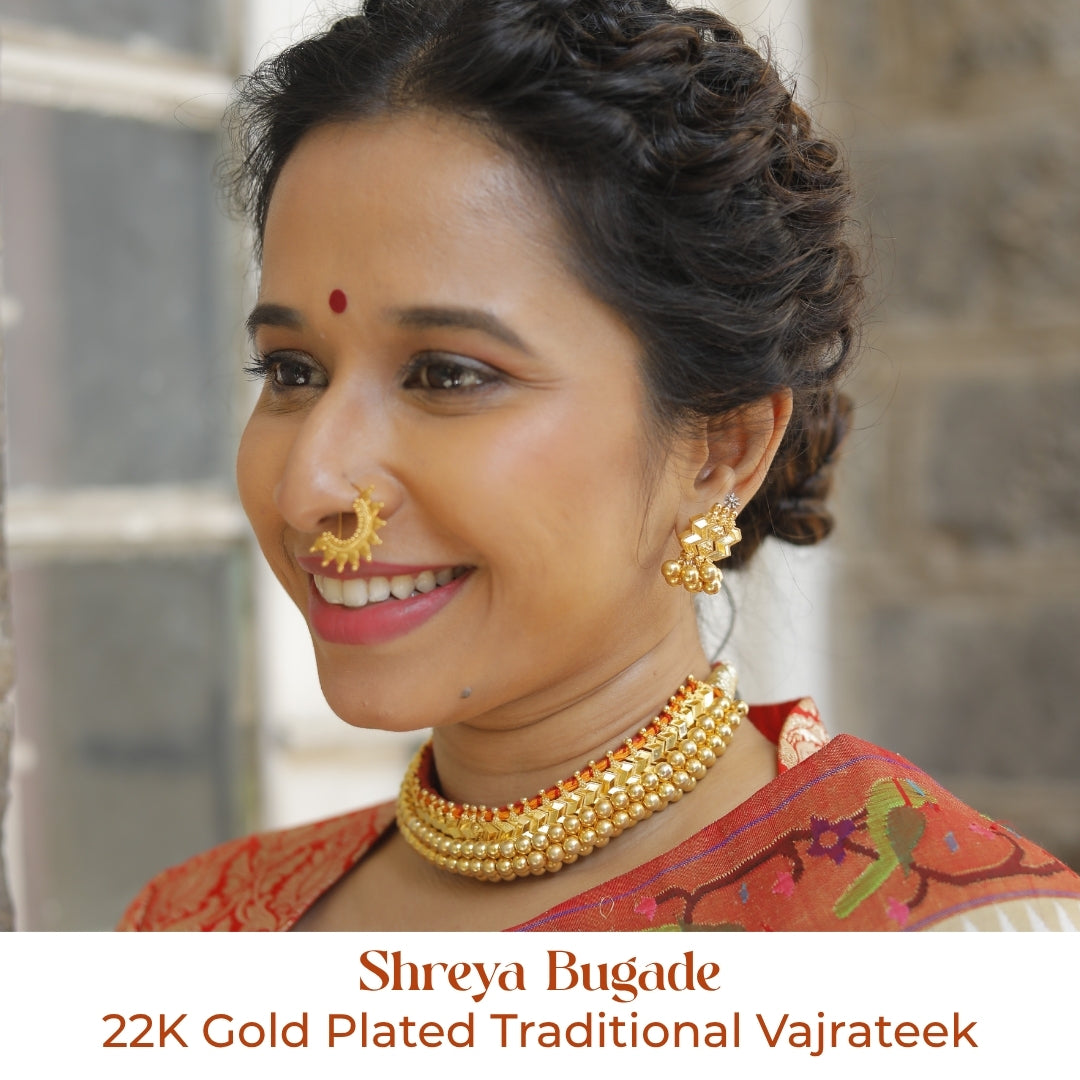 Traditional Vajrateek | 92.5 Silver | 22K Gold Plated (Made to Order)