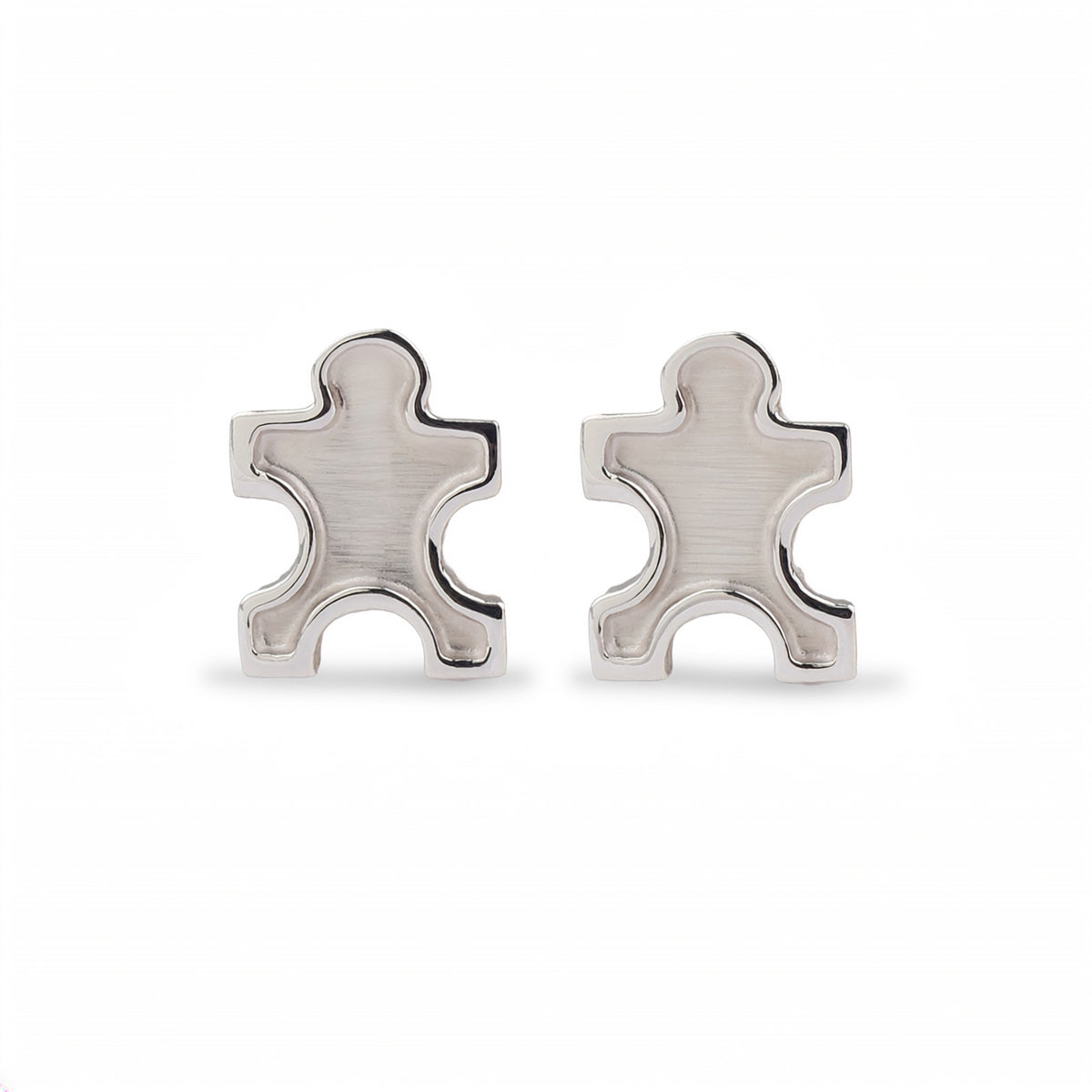 Jigsaw Puzzle Stud | 92.5 Sterling Silver