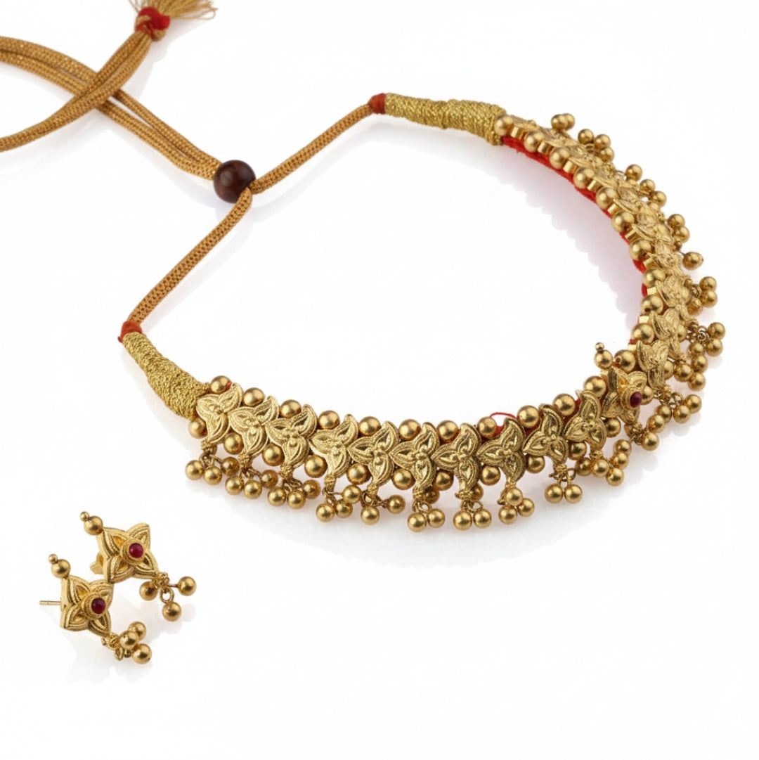 Silver Belpaan Teek Set: Gold Plated