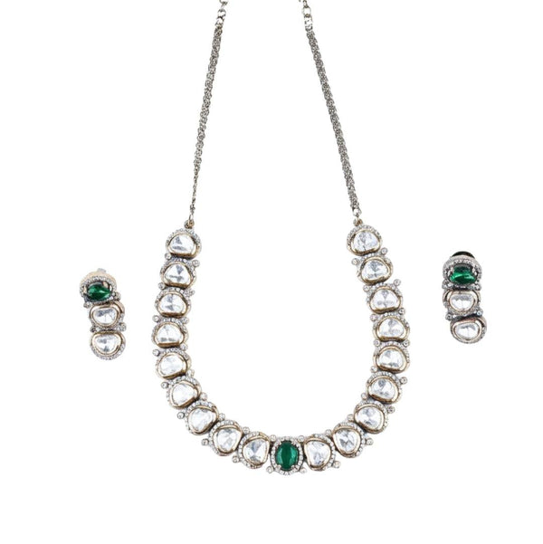 22K Gold Plated Fashion Necklace front view featuring an elegant design and premium 22K gold-plated finish