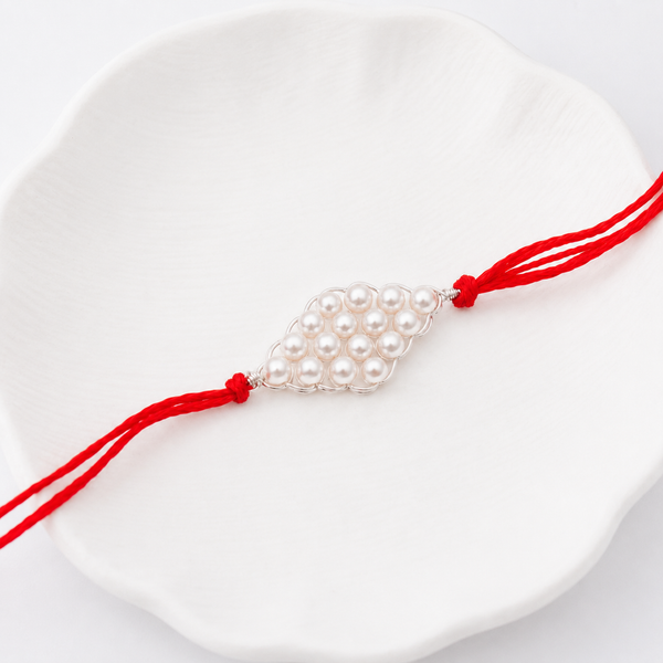 Handmade Pearl Rakhi