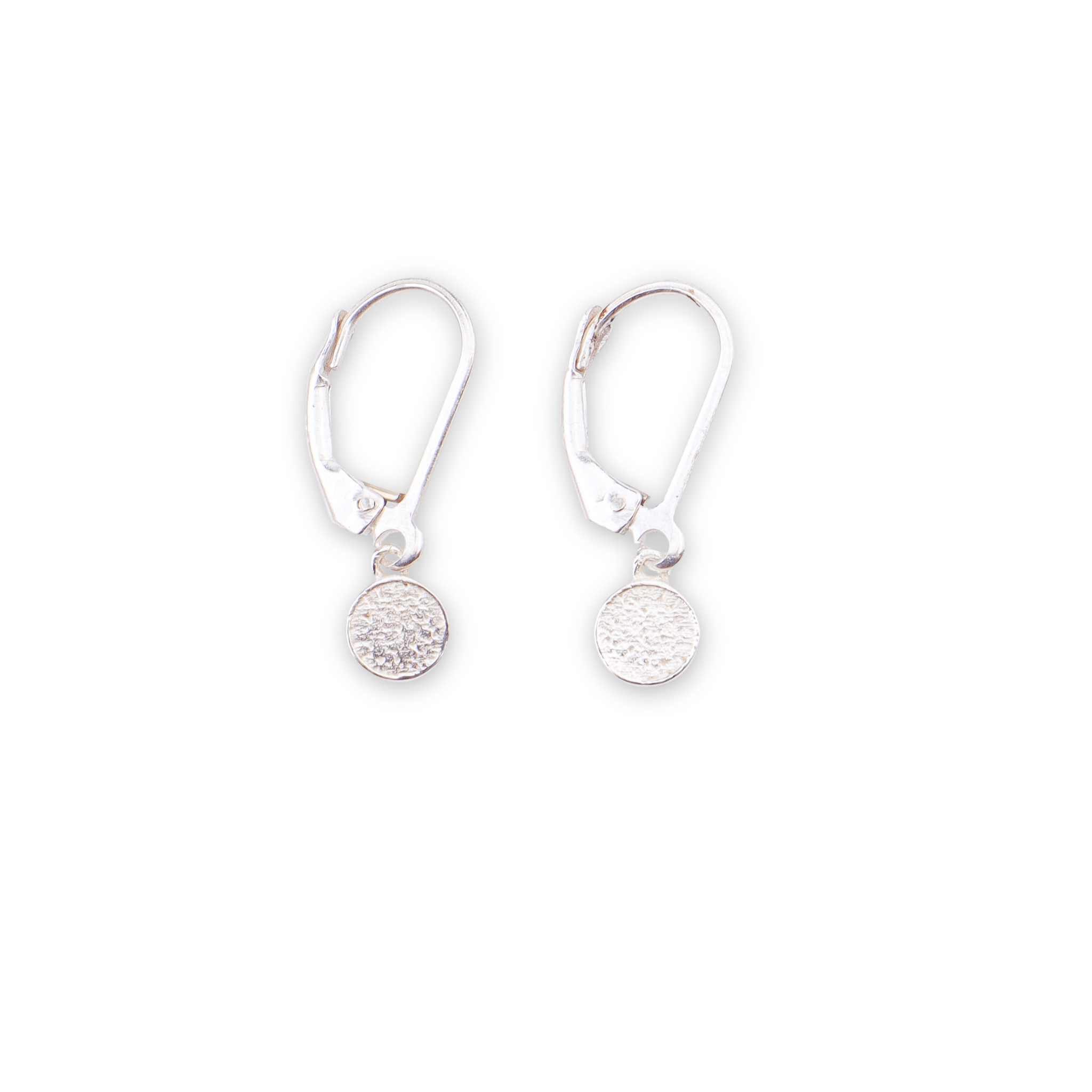 Silver Druzy Dangler Earrings for Kids