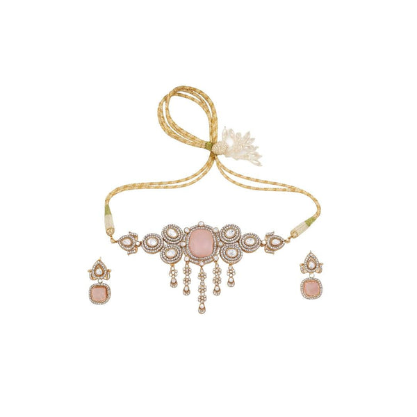 22K Gold Plated Fashion Set front view featuring an elegant coordinated design and premium 22K gold-plated finish